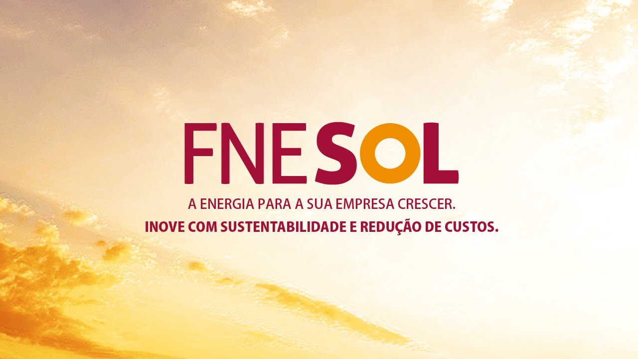 Imagem que mostra o FNE SOL, um produto do banco do nordeste para financiamento a micro e minigeração distribuída.